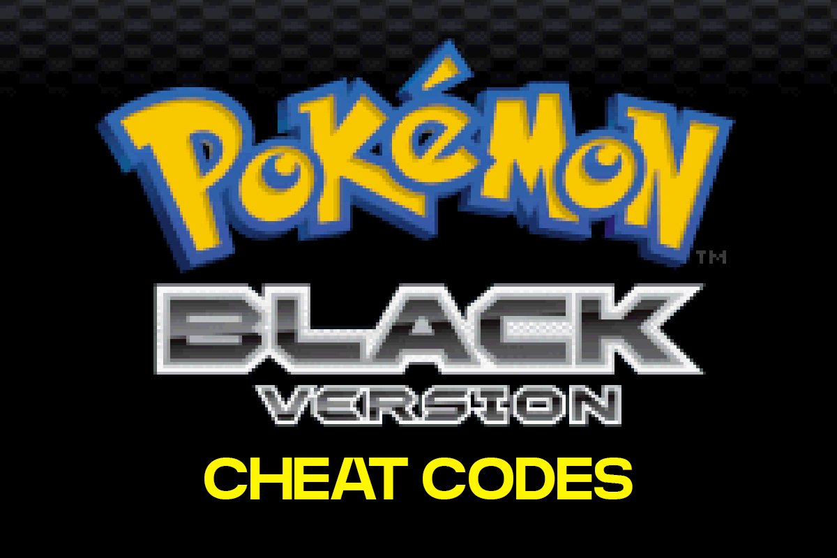 Pokemon Black Cheats (Action Replay Codes)