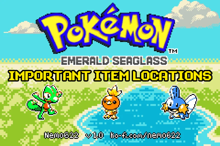Pokemon Emerald Seaglass Important Item Locations