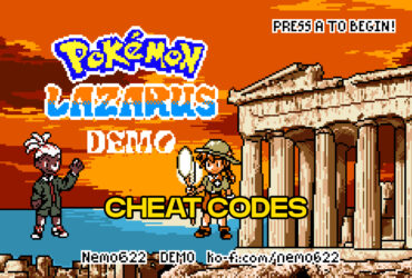 Pokemon Lazarus Cheats (Rare Candy, Master Ball)